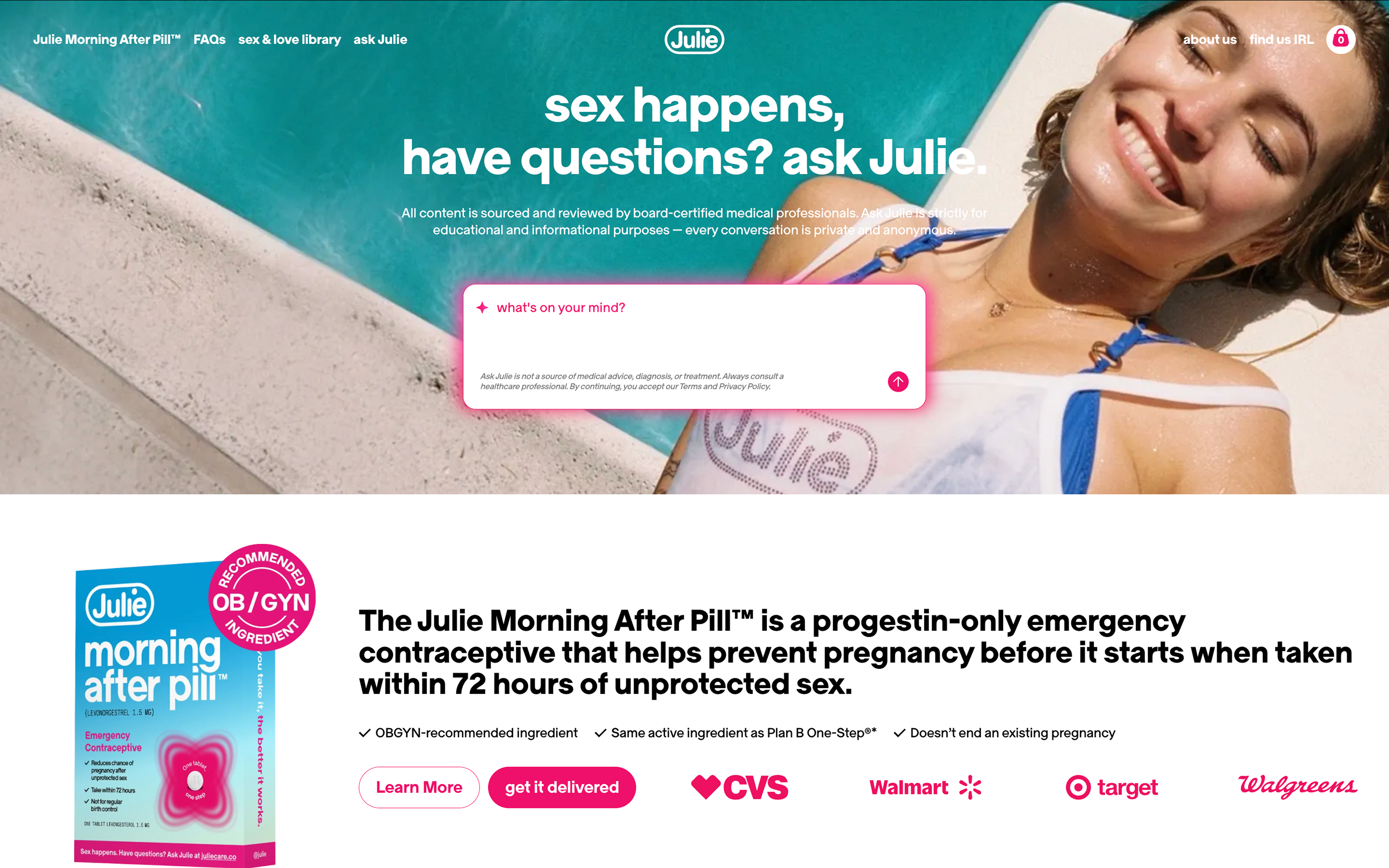 Alternative AI placement treatment on the homepage.